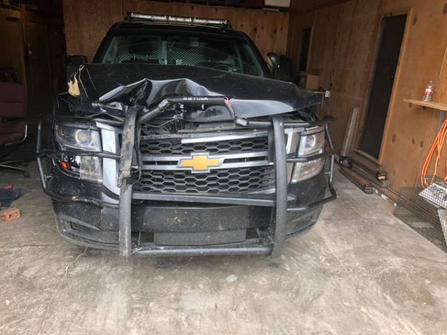 Video: OK Assistant Chief Injured by Suspect Who Rammed His Patrol Vehicle