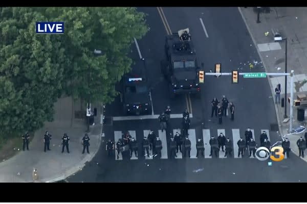 Philadelphia Officers Attacked with Bricks and Molotov Cocktails by Rioters