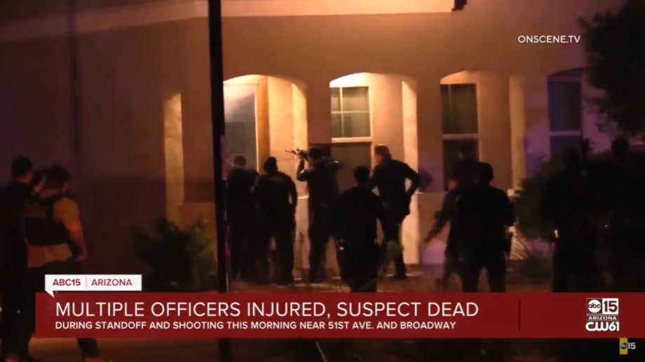 5 Officers Shot, 4 Others Wounded by Shrapnel in Phoenix Standoff