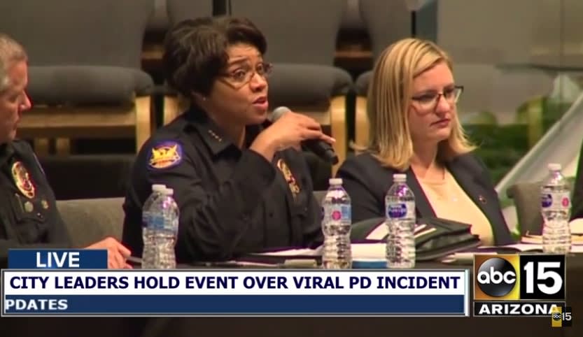 Phoenix Chief Promises Changes in Department During Angry Meeting Over Shoplifting Incident