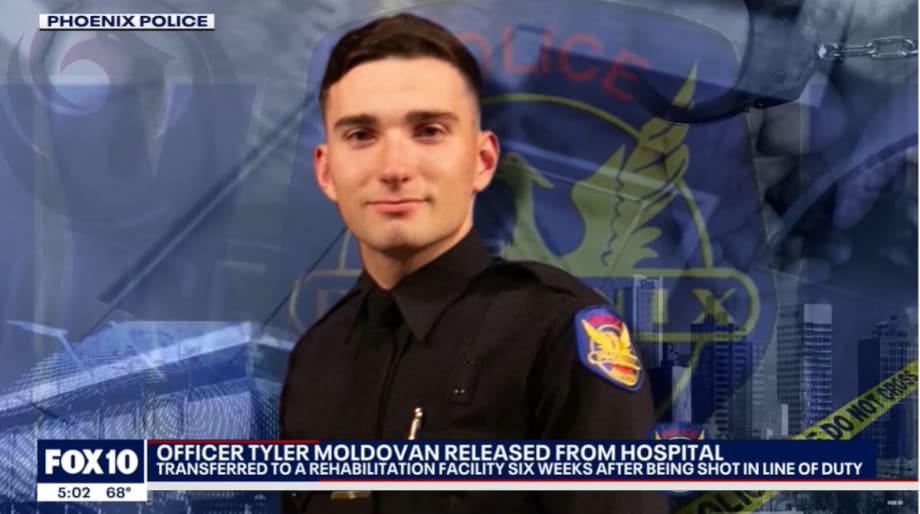 Phoenix Officer Shot in Head Released From Hospital