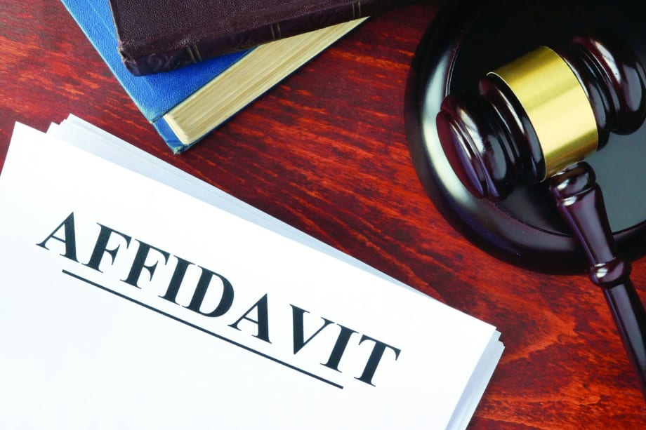 Affidavits: Just the Facts