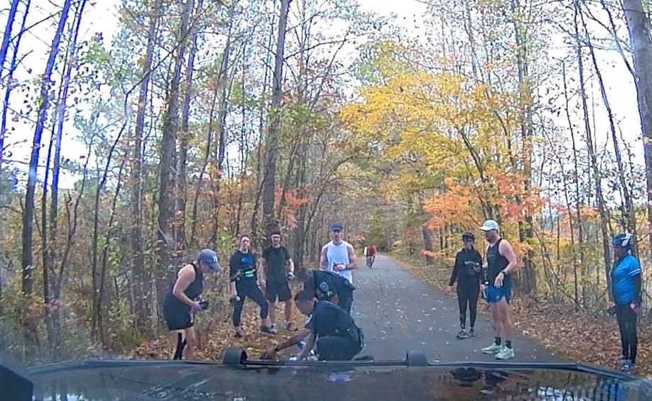 Video Captures GA Cop Providing CPR for 10 Minutes to Save Runner