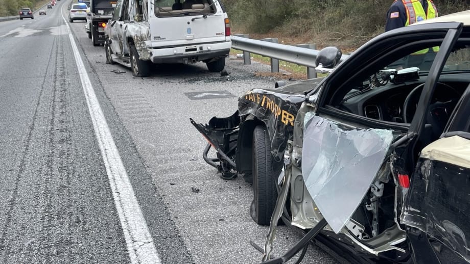 FL Trooper Seriously Injured in Truck Crash