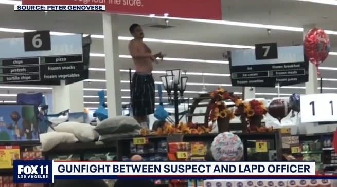 LAPD Officer Wounded in Grocery Store Gunfight