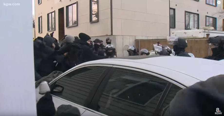 Portland Activists Set Up Barricaded "Autonomous Zone," Attack Officers Over Eviction Order