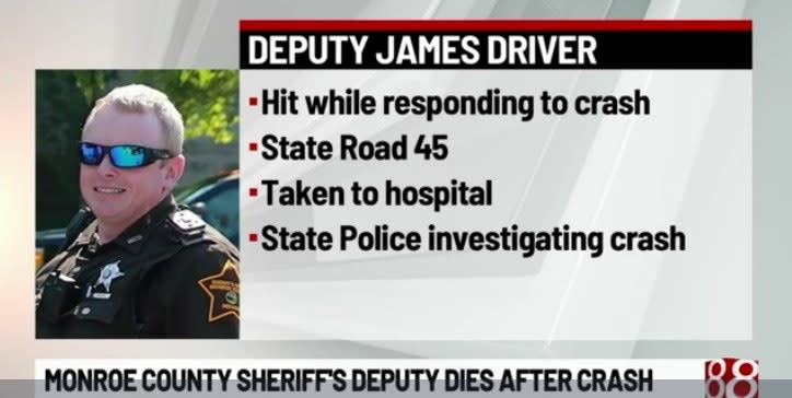 IN Reserve Deputy Killed in On-Duty Crash