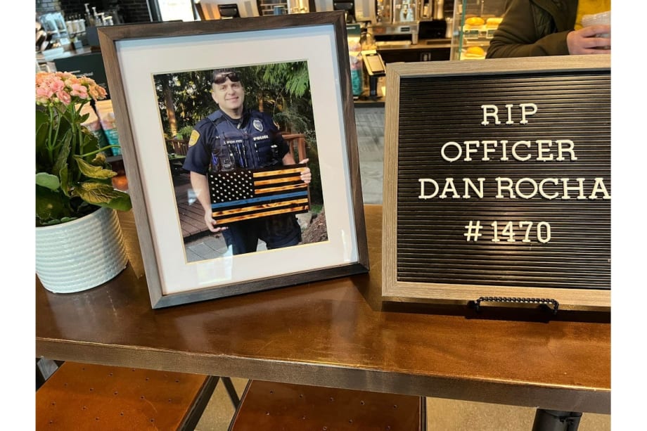 Starbucks Store Dedicated to Officer Killed in Parking Lot