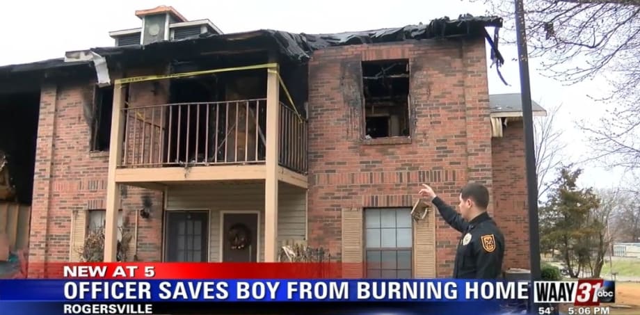 AL Officer Saves Toddler from Burning Apartment