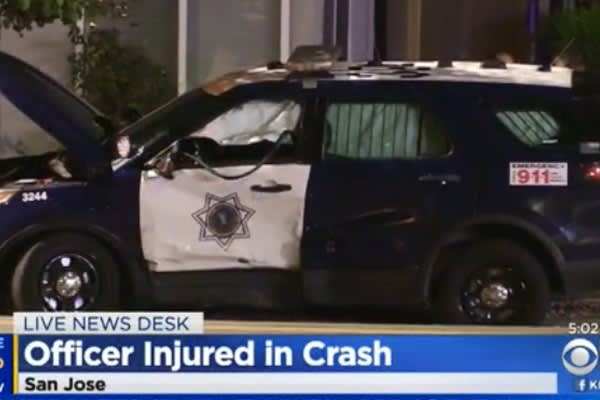California Officer Injured in Vehicle Collision