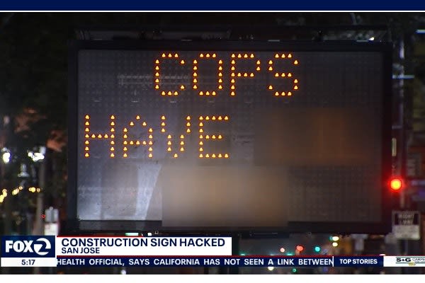 California Hackers Hijack Road-Side Sign With Anti-Police Message