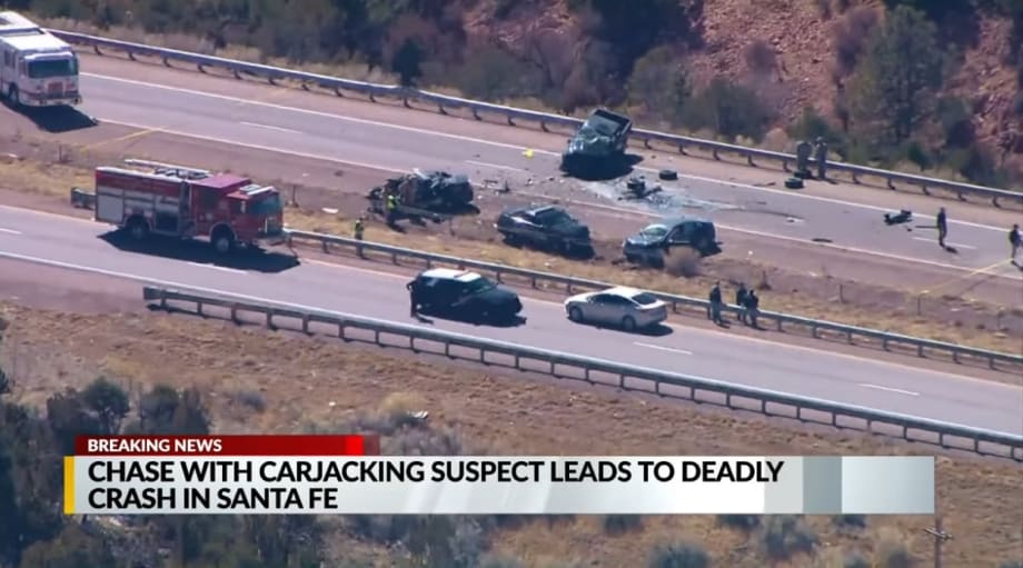 Santa Fe Officer, Motorist Killed in Pursuit Crash