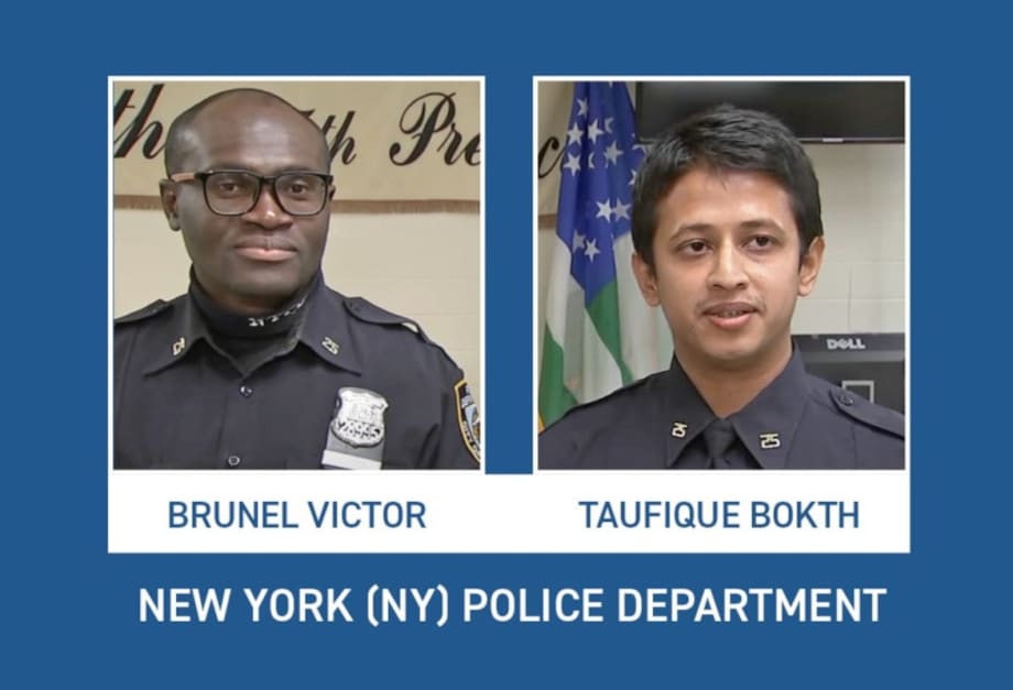 2 NYPD Officers Honored by NLEOMF for Rescuing Man from Subway Tracks
