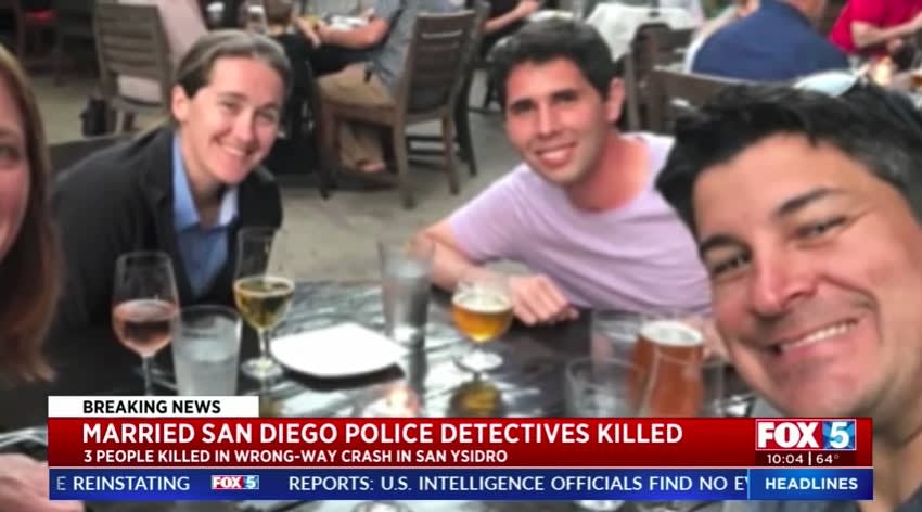 Married San Diego Detectives Killed by Wrong-Way Driver