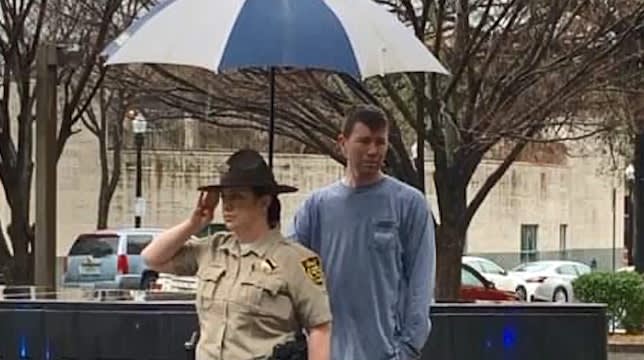 Alabama Deputy Meets Man Who Held Umbrella for her During Funeral Procession