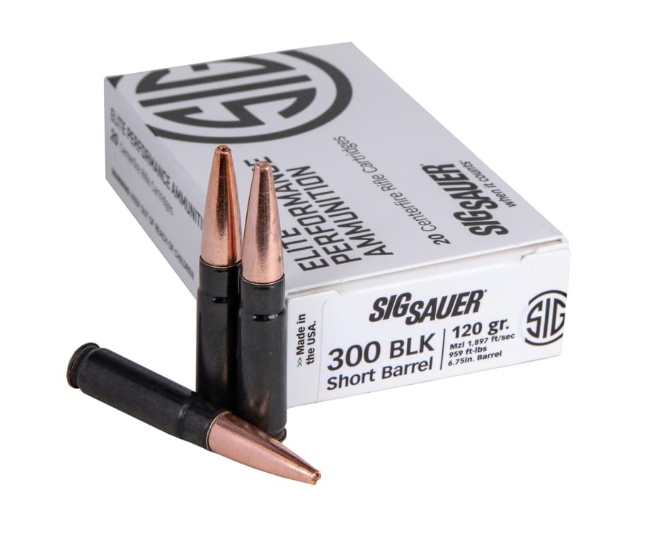 SIG Sauer Introduces Supersonic 300BLK SBR Elite Copper Duty Ammo