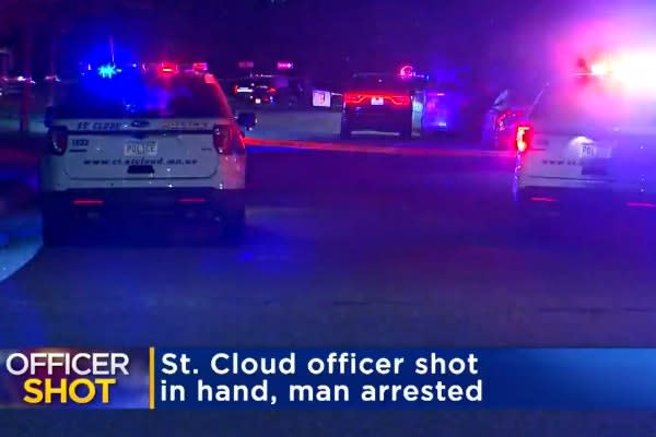 Minnesota Officer Shot in Hand by Suspect Resisting Arrest