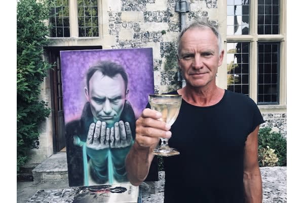 New York Officer Who Passed Gets His Final Wish: Giving a Painting to Rock Legend Sting