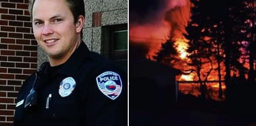 Wisconsin Officer Saves Disabled Man from Burning Building