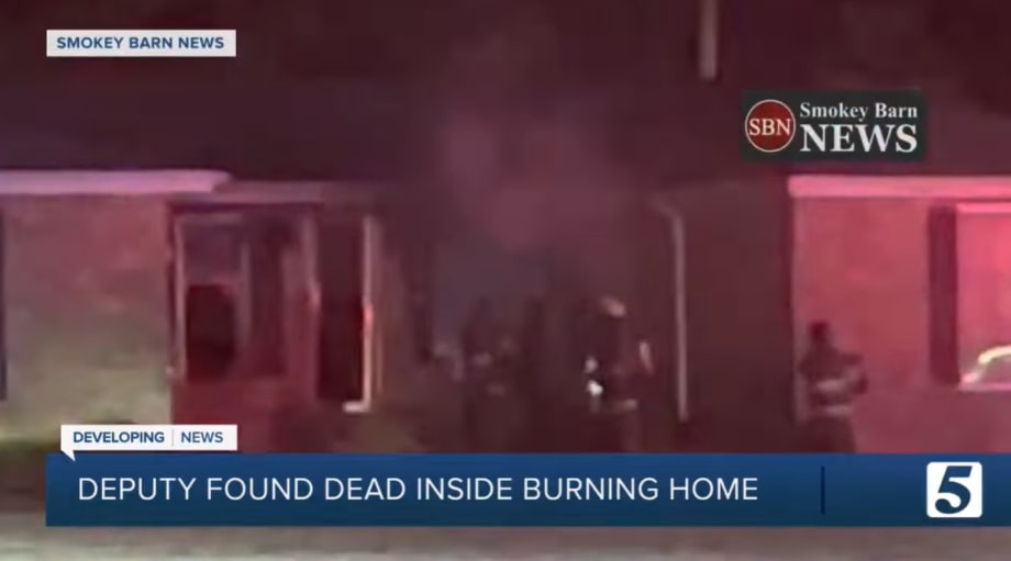 Suspect Arrested in Death of Deputy Found in Burning Home