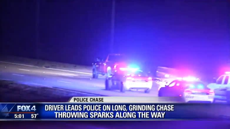 Video: Texas Woman Dragging Disabled Trailer Leads Police on Wild Vehicle Pursuit