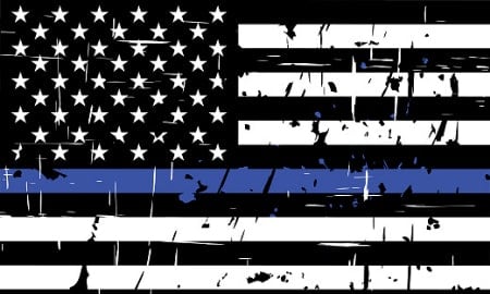 Family of Fallen Officer Forced to Remove Thin Blue Line Flag