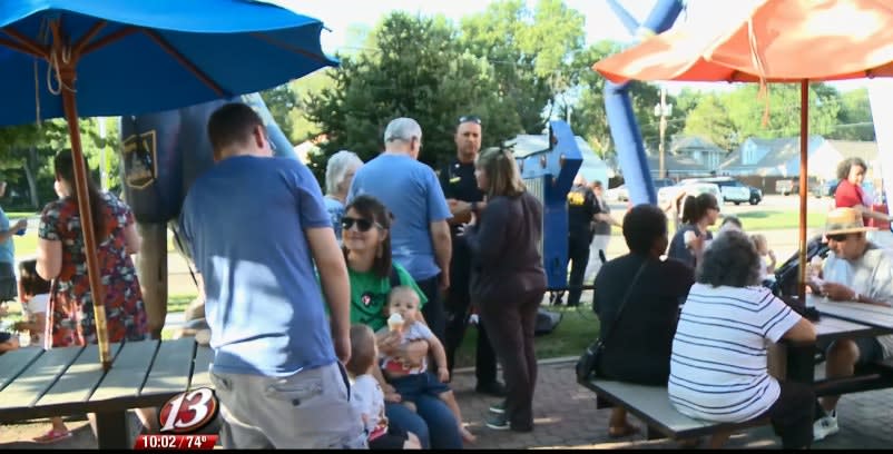 Kansas Department Hosts "Ice Cream with a Cop" Event