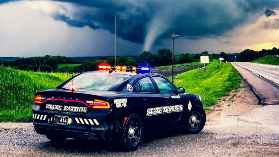 Nebraska State Trooper Captures Dramatic Image of Massive Tornado
