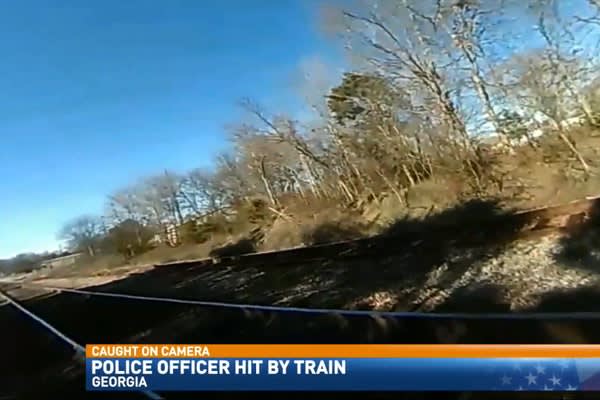Video: Officer Struck by Train During Foot Pursuit Miraculously Survives