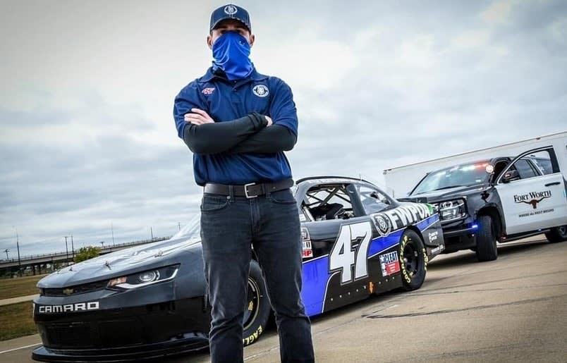 Texas Police Association Sponsors Race Car
