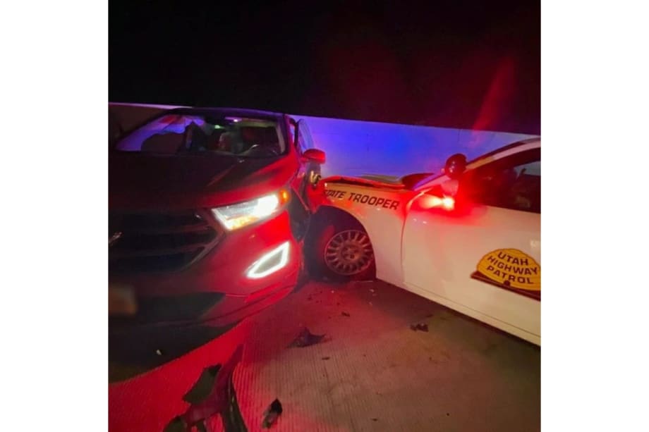 Utah Trooper Uses Patrol Vehicle to Stop Wrong-Way Driver