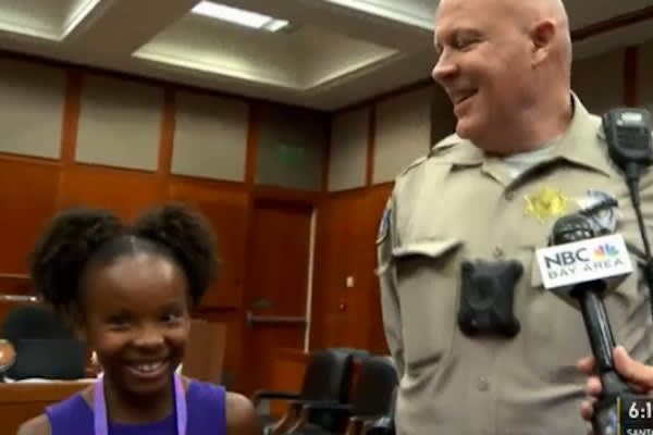 Girl Reunited With Officer Who Saved Her Life Nearly a Decade Ago