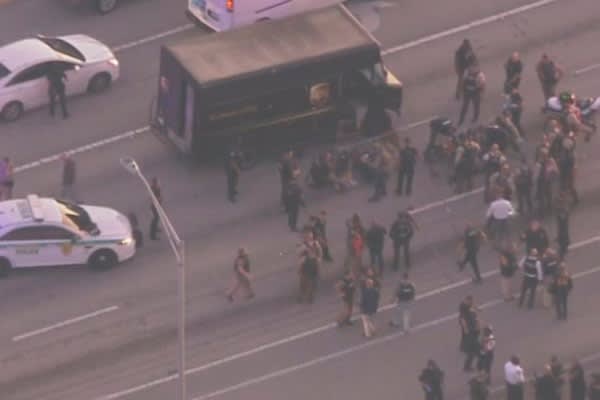 4 Dead Following Police Gunfight with Armed Robbery Suspects in Stolen UPS Truck