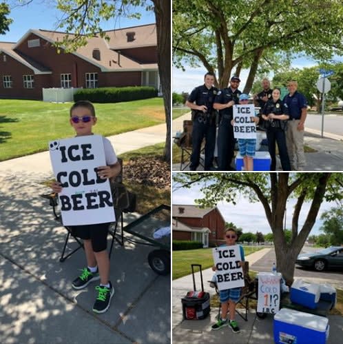Boy Selling "Ice Cold Beer" Draws Attention of Utah Police