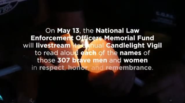 Police Week Vigil to be Held Online May 13