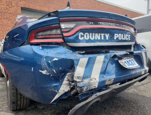 Suspected DUI Driver Rear-Ends Squad Car, Injures New York Officer