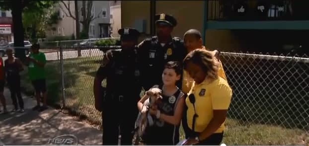 New Jersey Officers Give Autistic Boy a New Service Dog