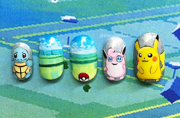 Pokémon Go-Inspired Nail Art