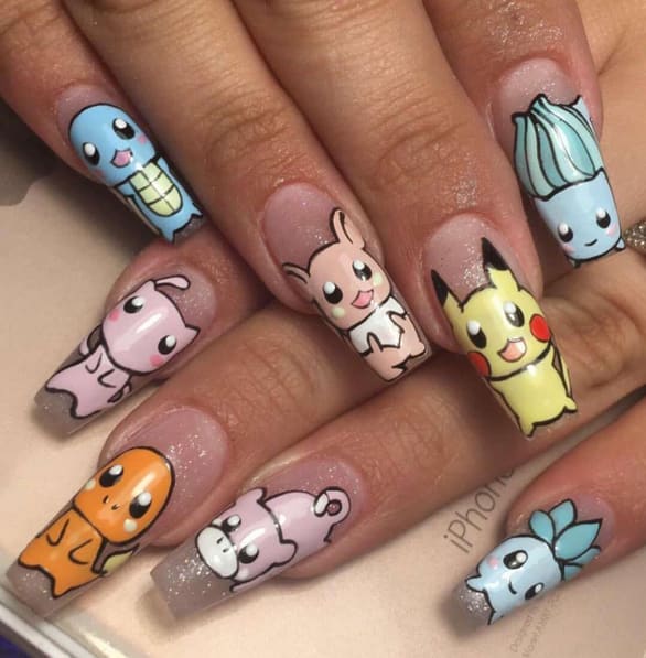 Pokemon Nail Art