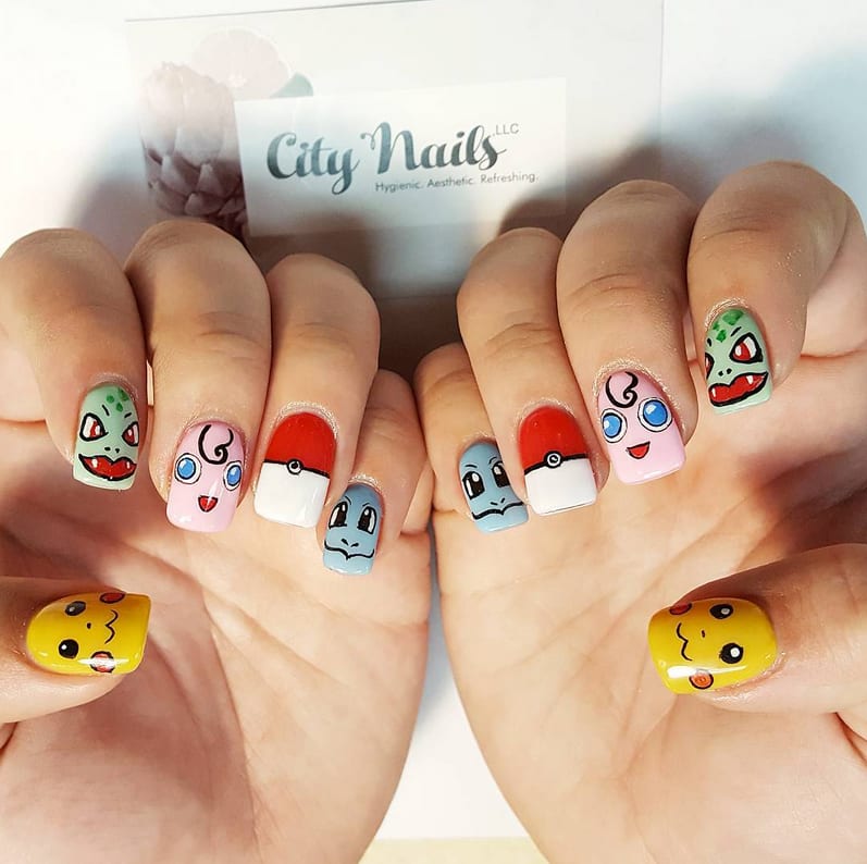 Pokemon Nail Art