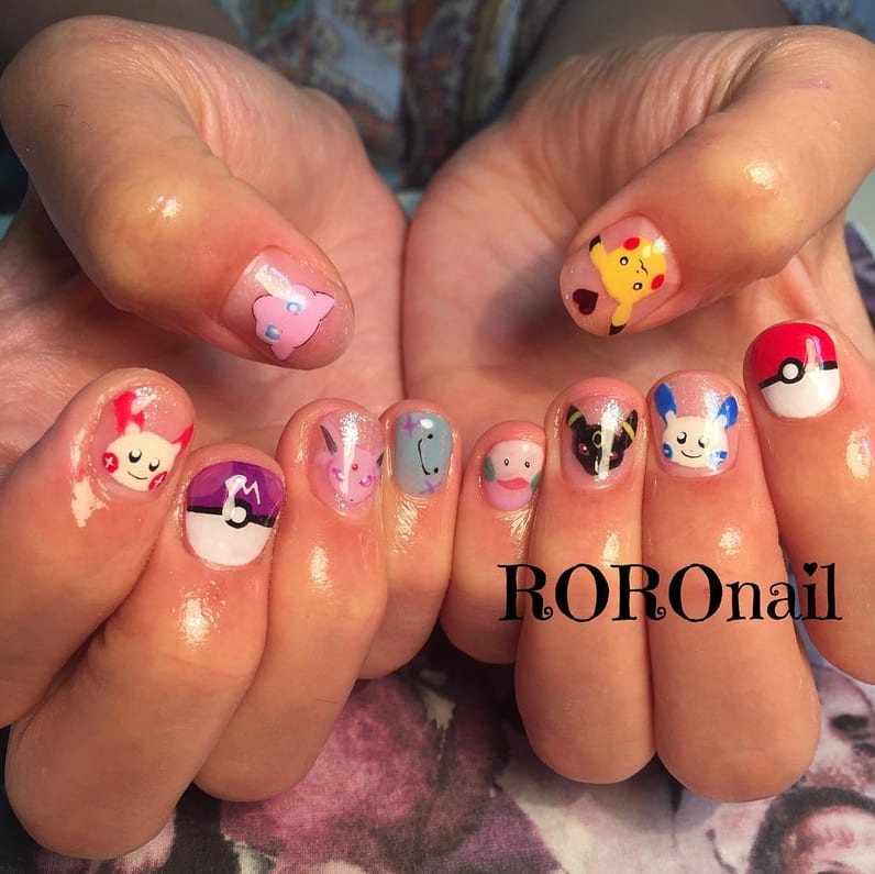Pokemon Nail Art
