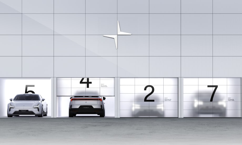 Polestar's four new models sat side by side.