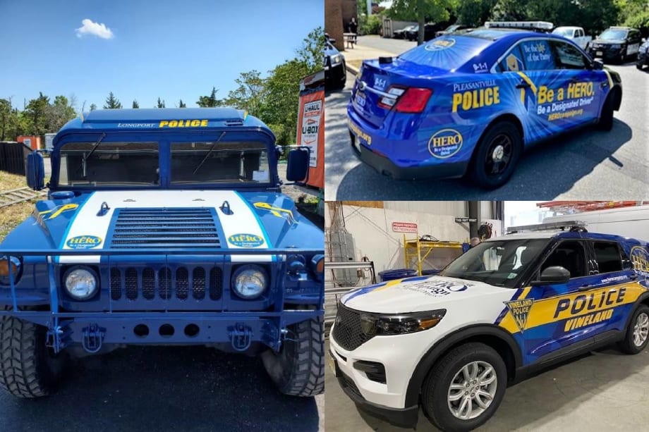 New Jersey PDs Unveil Police Vehicles to Prevent Drunk Driving