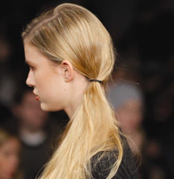 Ponytails and braids from the runway