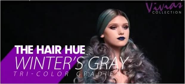 First Look: New Pravana Video on Creating a Silver and Blue Gradient Hair Color