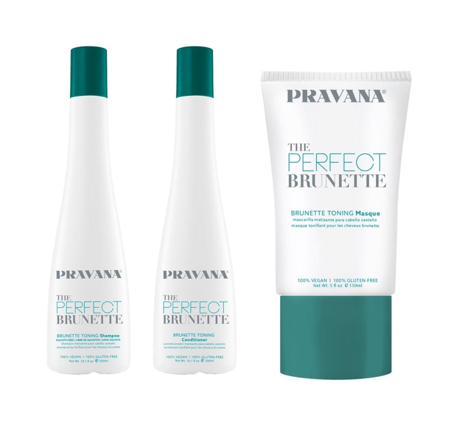 The Perfect Brunette From Pravana: Teal Toning Eliminates Brassy Tones in Brunette Color
