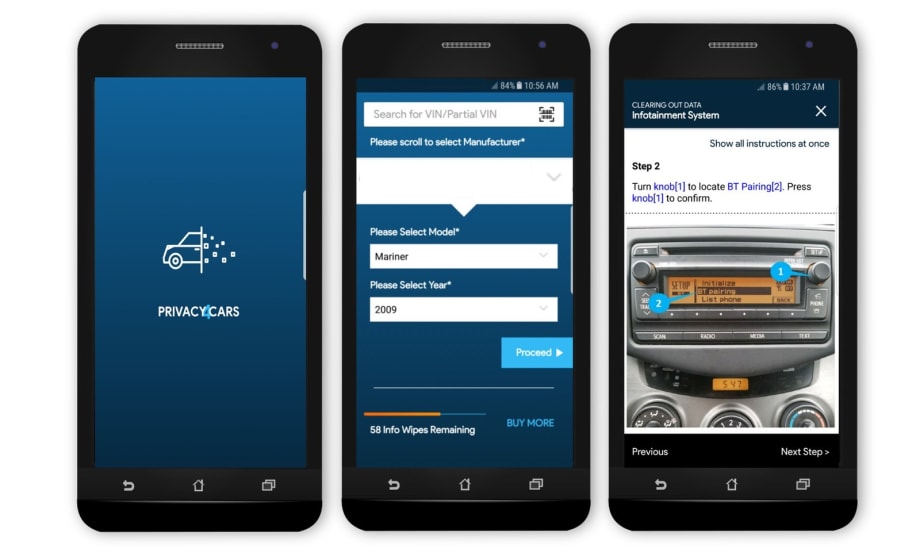 Free App Helps Erase Personal Information, Data from Vehicles