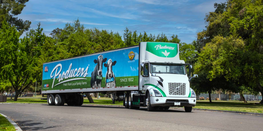 Producers Dairy Deploys First Volvo VNR Electric Trucks in California’s Central Valley