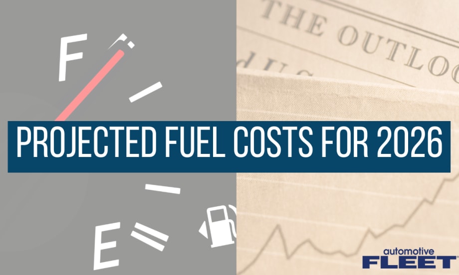 Illustration showing a fuel gauge and a newspaper headline, representing projected U.S. fuel costs for 2026 and the outlook for diesel and gasoline price trends.