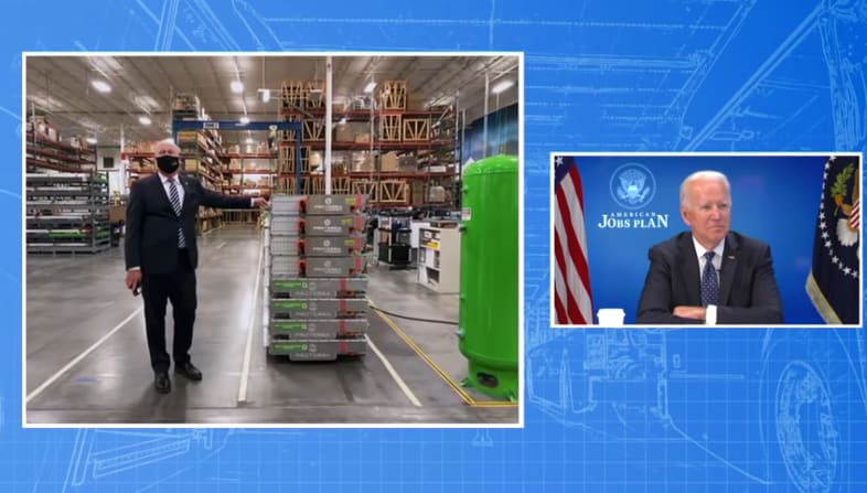President Biden Virtually Visits Proterra's S.C. Plant